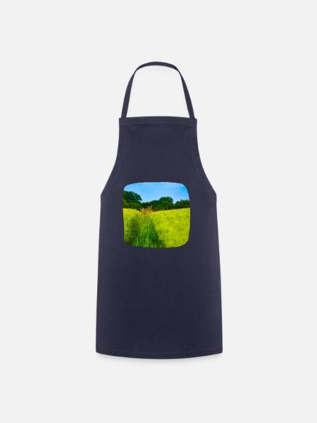 Feldweg im Frühling - Kochschürze - Navy