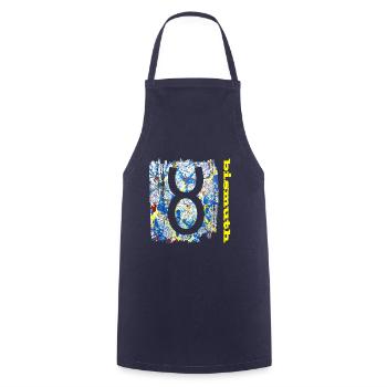 bismuth e 205 - Tablier de cuisine - marine - Devant - AI Model Male 185 dark (185cm)
