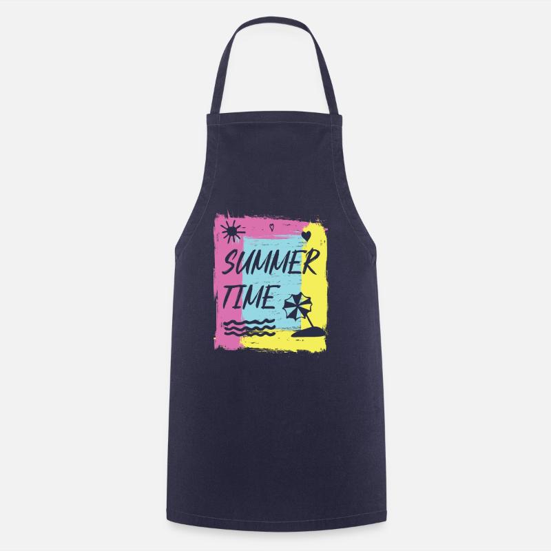 Summertime joy. - Cooking Apron - navy