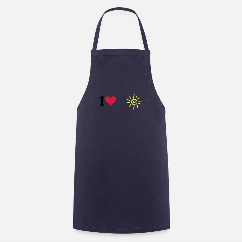Sonne - Kochschürze - Navy