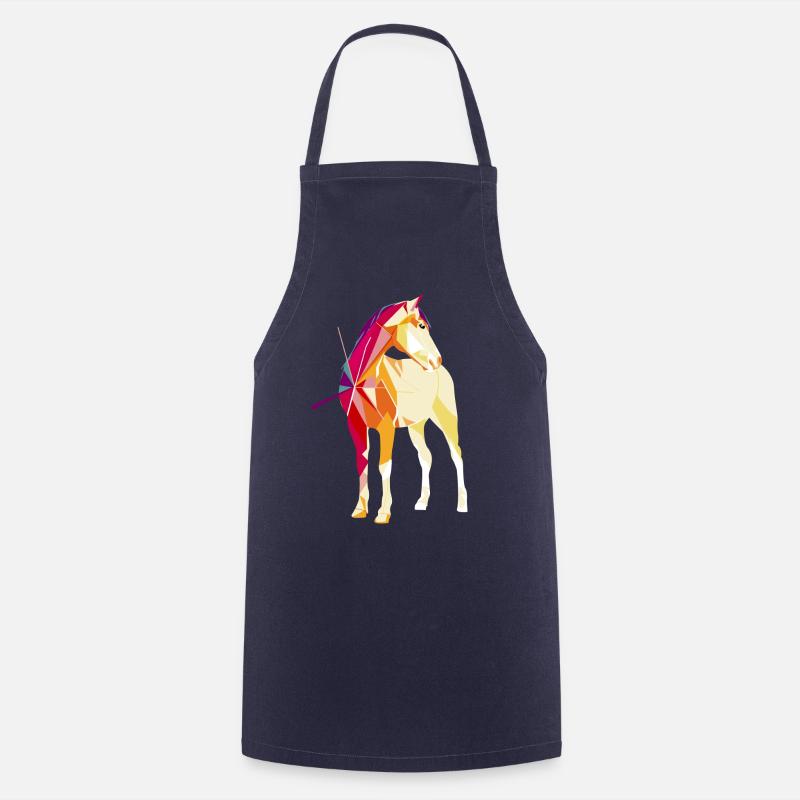 Pferd - Kochschürze - Navy
