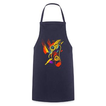 art - Tablier de cuisine - marine - Devant - AI Model Male 185 dark (185cm)