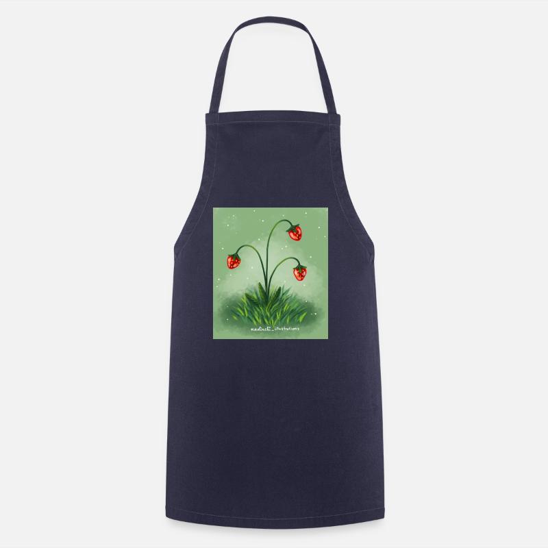 Fraises - Tablier de cuisine - marine