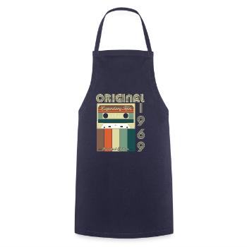 Legendary 1969 Anniversary - Cooking Apron - navy - Front - AI Model Male 185 dark (185cm)