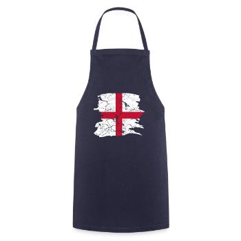 England Flag - Cooking Apron - navy - Front - AI Model Male 185 dark (185cm)
