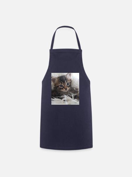 Kleines Kätzchen - Kochschürze - Navy
