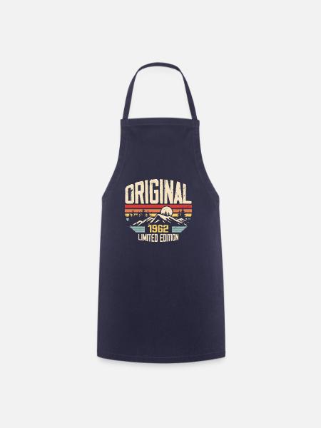 Nostalgique 1962 Cadeau d’anniversaire 1962 - Tablier de cuisine - marine