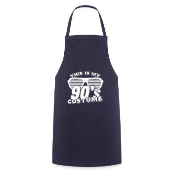 Ceci est mon cadeau des années 90 Costume Shirt 90 - Tablier de cuisine - marine - Devant - AI Model Male 185 dark (185cm)