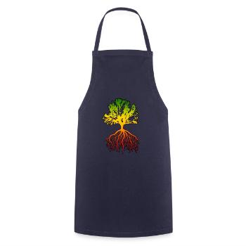 reggae africa tree - Cooking Apron - navy - Front - AI Model Male 185 dark (185cm)