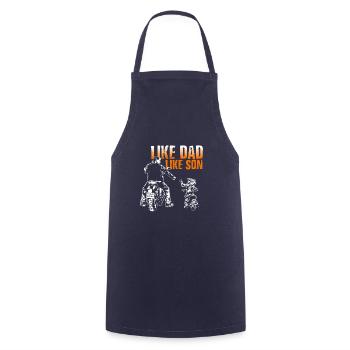 like dad so son - Cooking Apron - navy - Front - AI Model Male 185 dark (185cm)