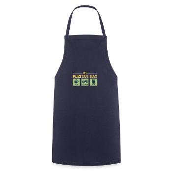 tractor - Cooking Apron - navy - Front - AI Model Male 185 dark (185cm)