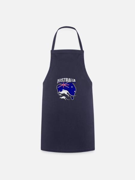 Australien Känguru - Kochschürze - Navy