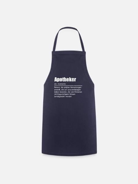 Pharmazeut Pillendreher Apotheke Apotheker - Kochschürze - Navy