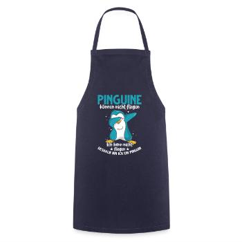 Pinguin lustiger Spruch Dab Dabbing Tanz - Kochschürze - Navy - Vorne - AI Model Male 185 dark (185cm)