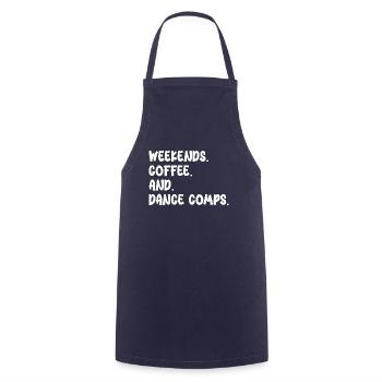 Weekends Coffee and Dance Comps - Cooking Apron - navy - Front - AI Model Male 185 dark (185cm)