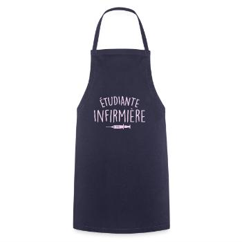 étudiante infirmière - Tablier de cuisine - marine - Devant - AI Model Male 185 dark (185cm)