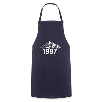 Jahrgang 1997 Geburtstag - 1997 Retro Geschenkidee - Kochschürze - Navy - Vorne - AI Model Male 185 dark (185cm)