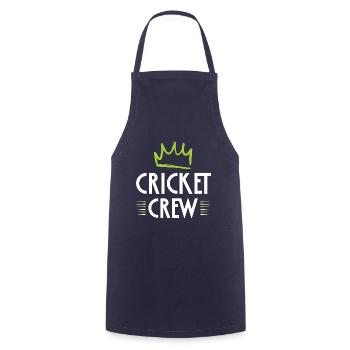 Équipe de cricket - Tablier de cuisine - marine - Devant - AI Model Male 185 dark (185cm)