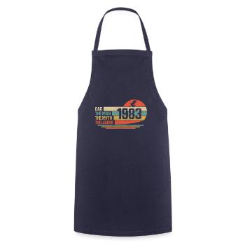 Bester Papa der Welt seit 1983 Vatertag - Kochschürze - Navy - Vorne - AI Model Male 185 dark (185cm)
