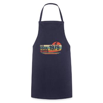 Best Dad in the World Since 1979 Father's Day - Cooking Apron - navy - Front - AI Model Male 185 dark (185cm)