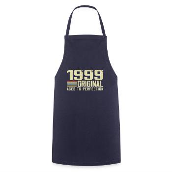 Born in 1999 - Vintage 1999 - 25th Anniversary Retro - Cooking Apron - navy - Front - AI Model Male 185 dark (185cm)
