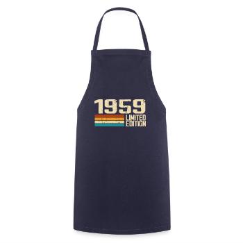 Born in 1959 - Vintage 1959 Retro Birthday - Cooking Apron - navy - Front - AI Model Male 185 dark (185cm)