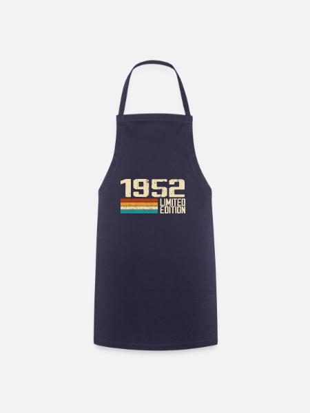 Né en 1952 - Vintage 1952 Anniversaire Rétro - Tablier de cuisine - marine