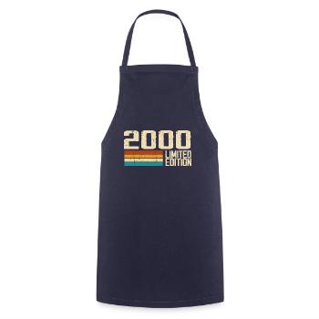 Jahrgang 2000 - Jahrgang 2000 Retro Geburtstag - Kochschürze - Navy - Vorne - AI Model Male 185 dark (185cm)