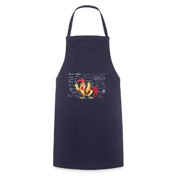 Mathemachicken Math Teacher Maths - Cooking Apron - navy - Front - AI Model Male 185 dark (185cm)
