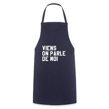 Viens On Parle De Moi - Tablier de cuisine - marine - Devant - AI Model Male 185 dark (185cm)
