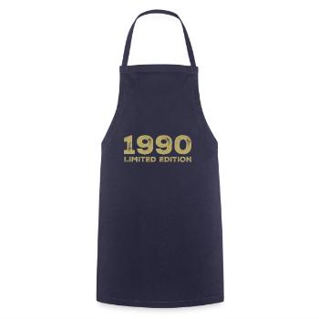Geburtstagsgeschenk Jahrgang 1990 Jahrgang 1990 - Kochschürze - Navy - Vorne - AI Model Male 185 dark (185cm)