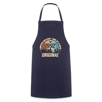 1992 Birthday Gift Timeless '92 Vintage 1992 - Cooking Apron - navy - Front - AI Model Male 185 dark (185cm)