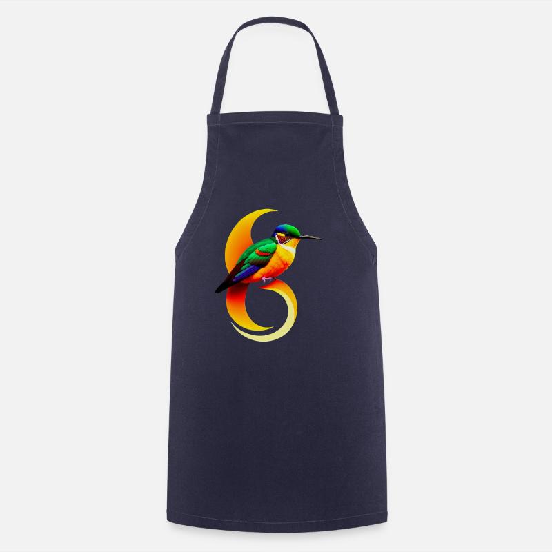 Hummingbird - Cooking Apron - navy