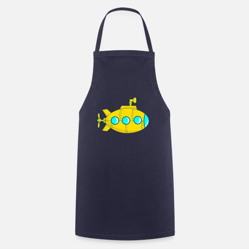 Sous-marin jaune - Tablier de cuisine - marine