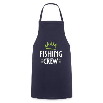 Fishing Crew - Kochschürze - Navy - Vorne - AI Model Male 185 dark (185cm)