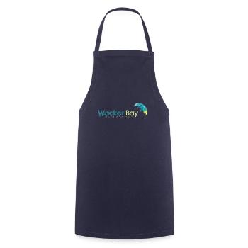 Logo neu schwarz text - Kochschürze - Navy - Vorne - AI Model Male 185 dark (185cm)