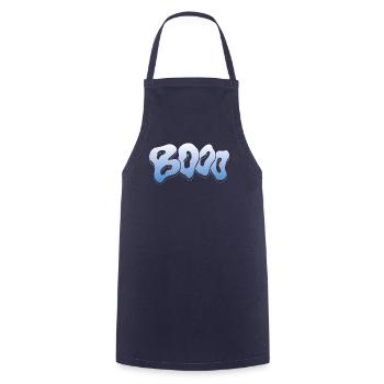 Fantôme effrayant - Tablier de cuisine - marine - Devant - AI Model Male 185 dark (185cm)