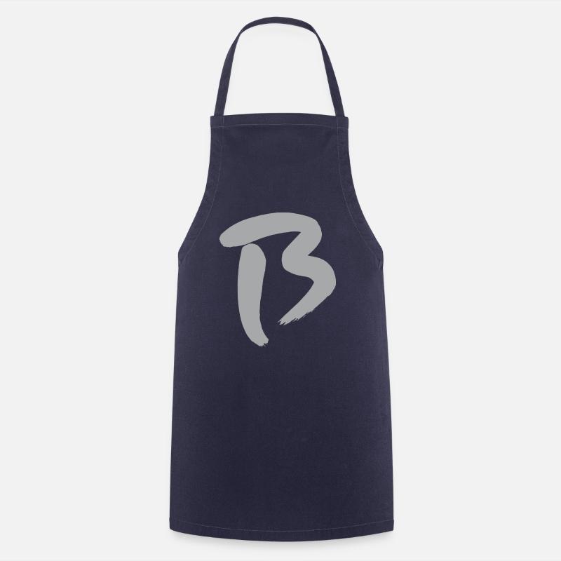 B - Anfangsbuchstabe - Kochschürze - Navy