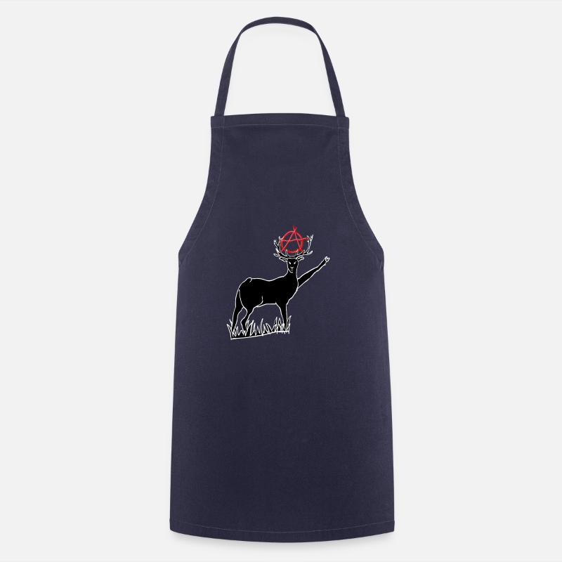 A Deer - Cooking Apron - navy