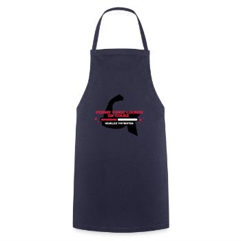 permis poids lourds - Tablier de cuisine - marine - Devant - AI Model Male 185 dark (185cm)