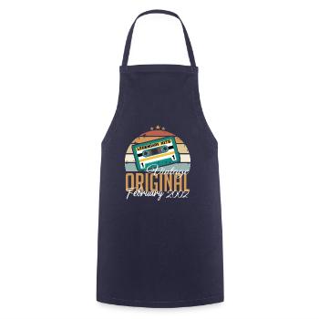 Legendary since February 2002 vintage 2002 - Cooking Apron - navy - Front - AI Model Male 185 dark (185cm)
