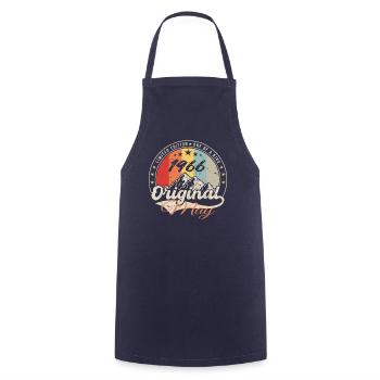 Mai 1966 | Anniversaire 1966 Vintage | May 1966 - Tablier de cuisine - marine - Devant - AI Model Male 185 dark (185cm)