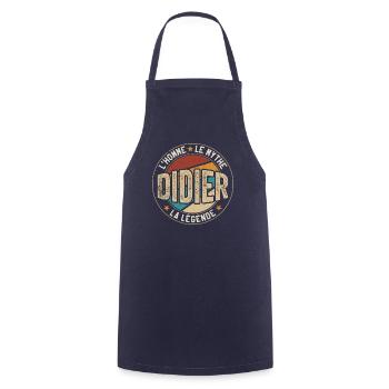 Didier Cadeau Humour Idée-cadeau pour un homme - Tablier de cuisine - marine - Devant - AI Model Male 185 dark (185cm)