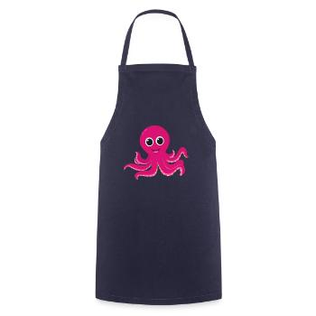 Octopus Octopus Tentacle - Cooking Apron - navy - Front - AI Model Male 185 dark (185cm)