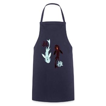 Avatar - Tui & La / Raava-Vaatu - couleur - Tablier de cuisine - marine - Devant - AI Model Male 185 dark (185cm)