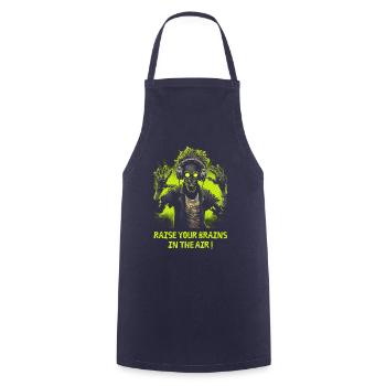 Zombie DJ - Cooking Apron - navy - Front - AI Model Male 185 dark (185cm)