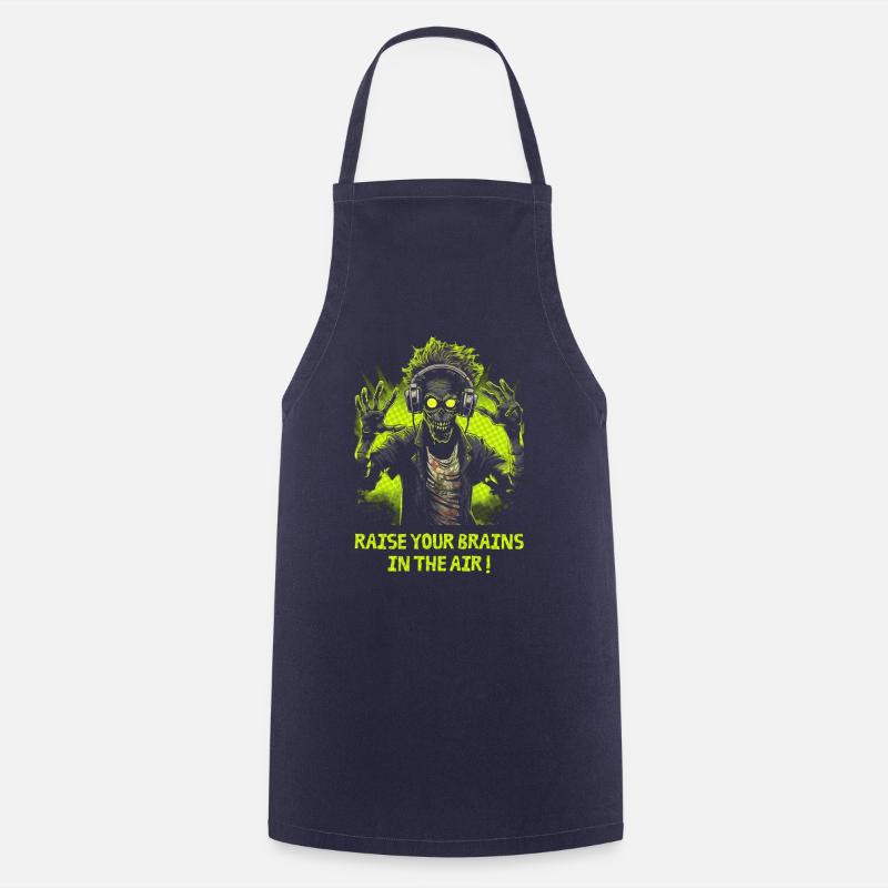 Zombie DJ - Cooking Apron - navy
