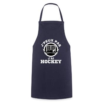 J'peux pas j'ai Hockey Idée cadeau original - Tablier de cuisine - marine - Devant - AI Model Male 185 dark (185cm)