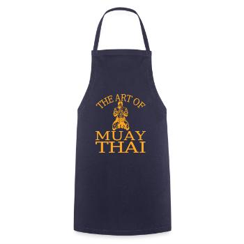 Boxing Fighting Muay Thai - Kochschürze - Navy - Vorne - AI Model Male 185 dark (185cm)