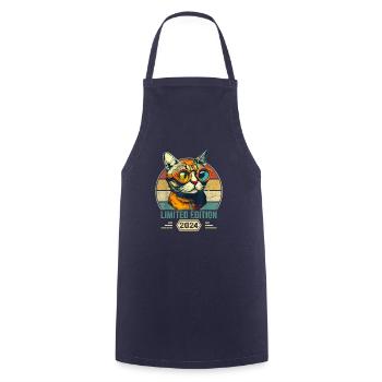 Awesome since 2024 Katze Geburtstag Geschenk - Kochschürze - Navy - Vorne - AI Model Male 185 dark (185cm)